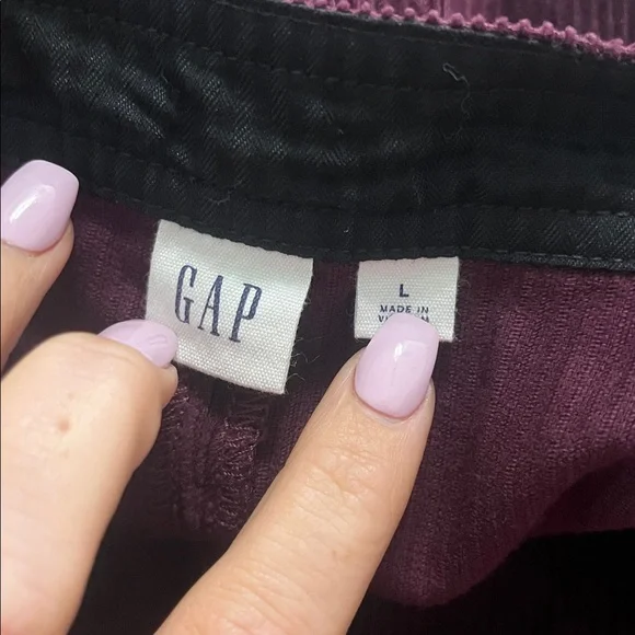 GAP Corduroy Mini Skirt - Deep Purple size Large - Picture 8 of 9